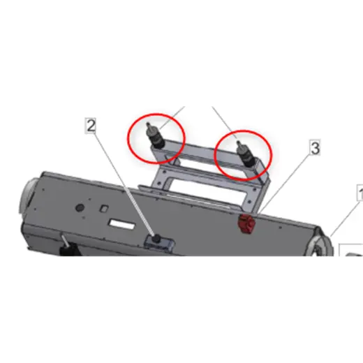 Pièces détachées Belrobotics Kit silentblocs arrière Parcmow (2 pièces)