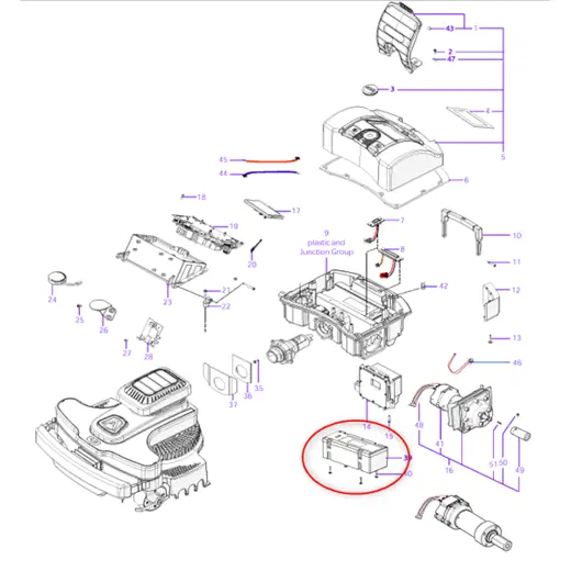 Pièces détachées Wiper / Ambrogio BATTERIE 10.35 Ah