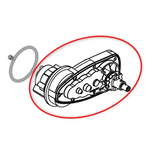 Pièces détachées Kress Moteur + réducteur de traction (1 pièce)